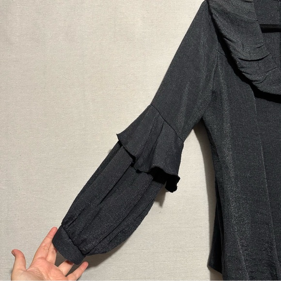 Design Today's black shimmery blazer - size large - Picture 4 of 6